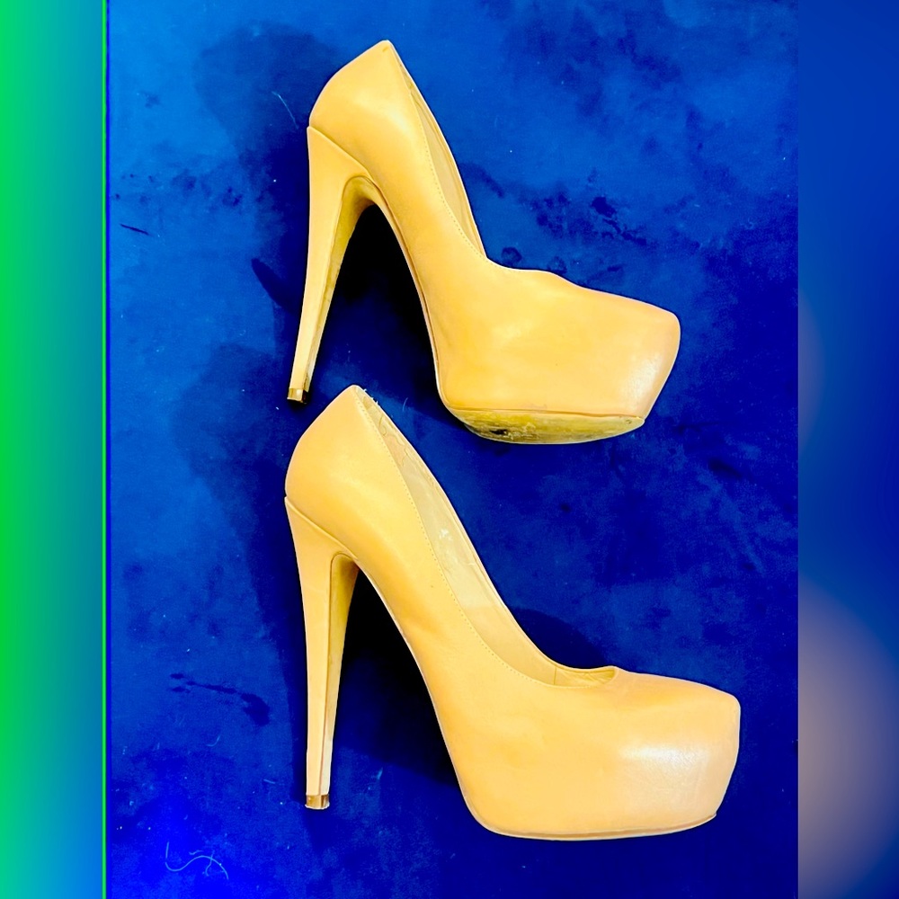 ALDO Nude Platform Close Toed Platform High Heel